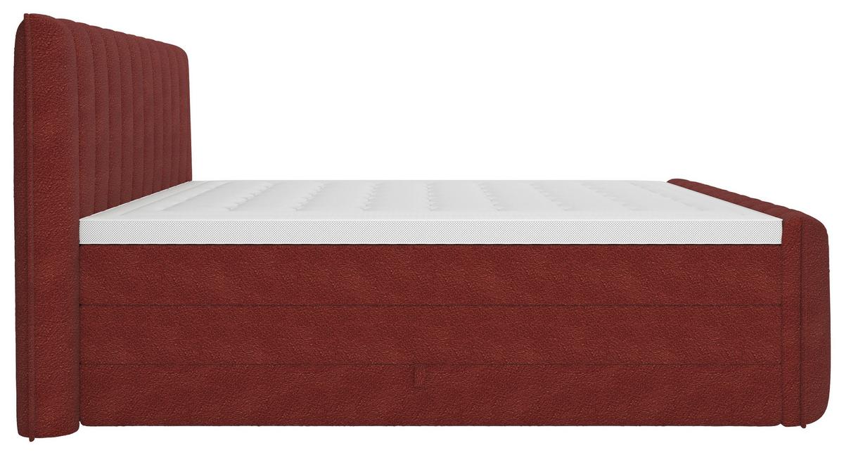 PAT BOXSPRING LINA - roșu, Konventionell, plastic/lemn (200/200cm) - Premium Living
