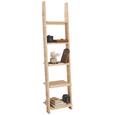 Regal in Eiche, 5 ablagen - Eichefarben/Weiß, KONVENTIONELL, Holz/Holzwerkstoff (41,4/176/34,2cm) - MÖMAX modern living