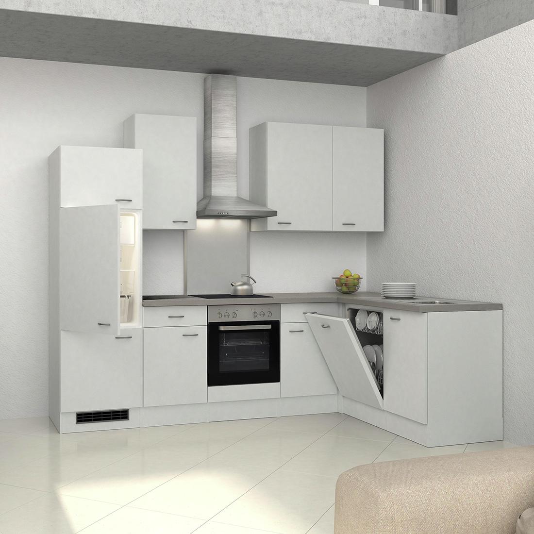 Eckküche mit 2 Schubladen