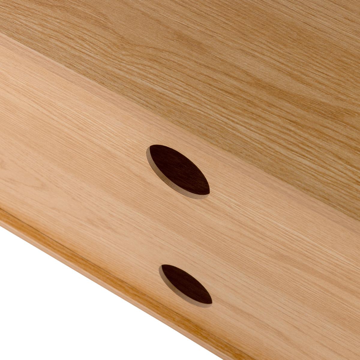 Lowboard Tours Naturfarben - Schwarz/Naturfarben, Design, Holzwerkstoff/Metall (180/51/42cm) - Livetastic