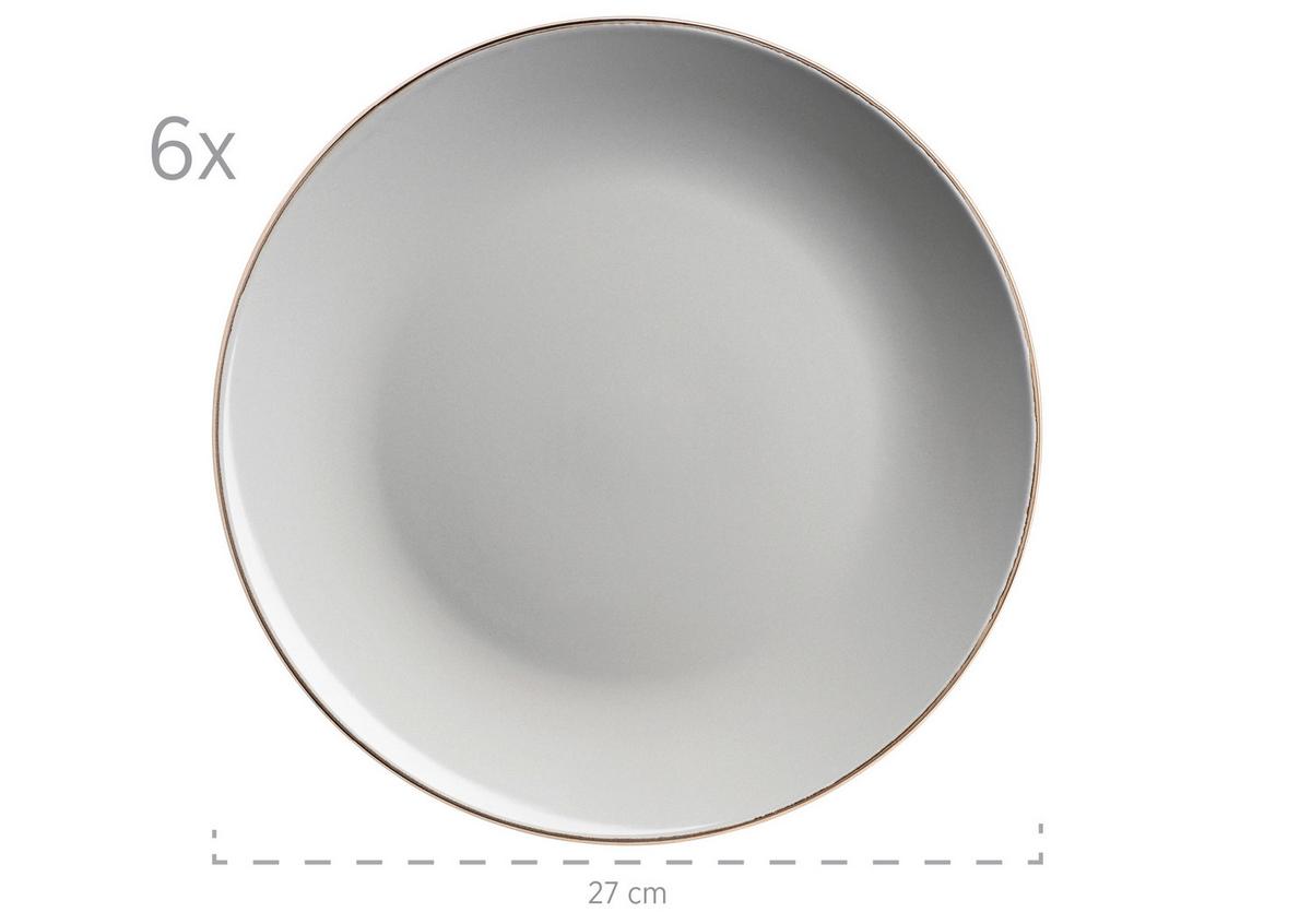 KOMBISERVICE 931628 POSTSICHER GRAU - Grau, Basics, Keramik (43/32,5/32cm) - Mäser