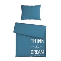 Bettwäsche Think Blau ca. 140x200cm - Blau, Textil (140/200cm) - Mömax