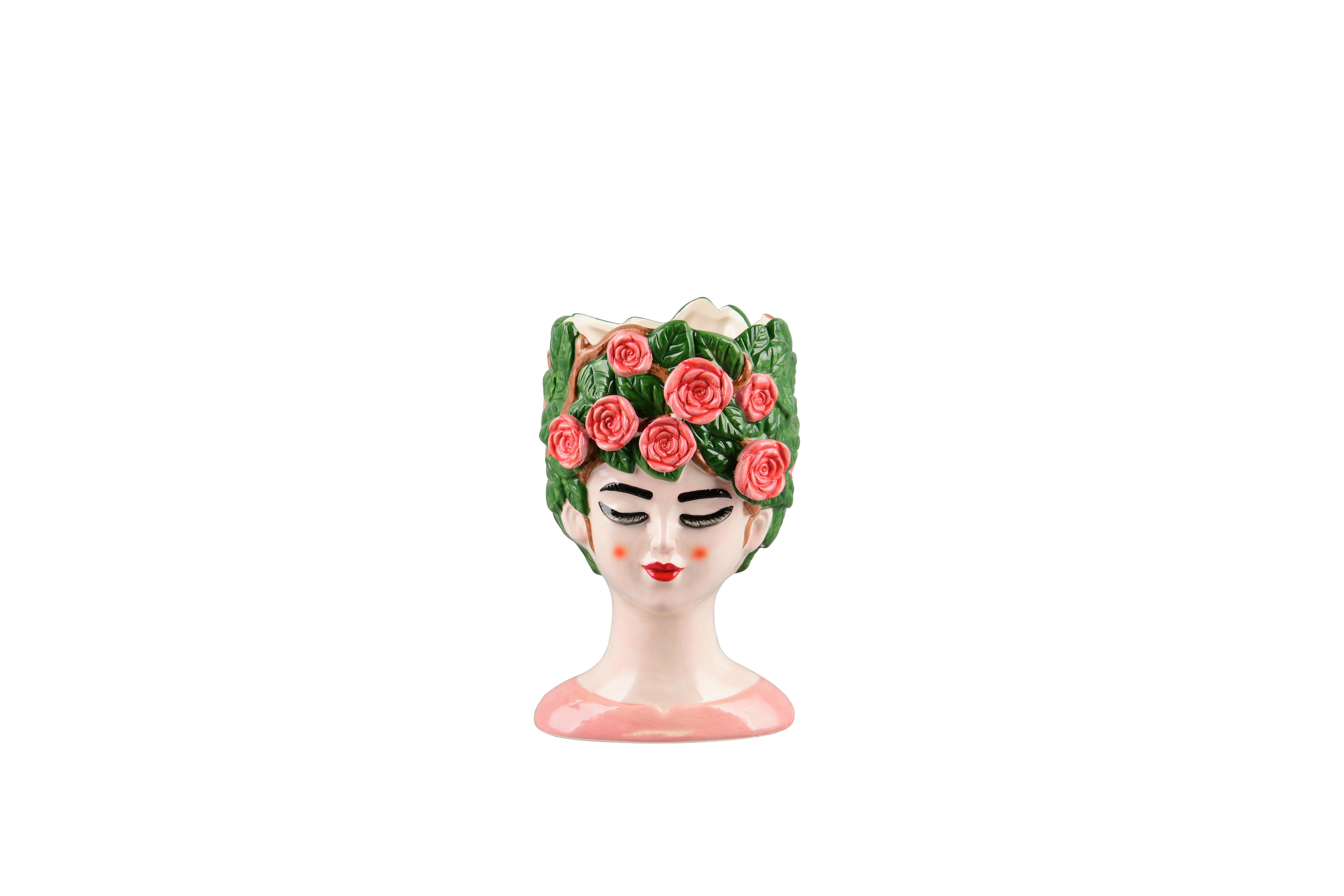Dekovase Romina Multicolor - Multicolor, Basics, Keramik (17/16/28cm)