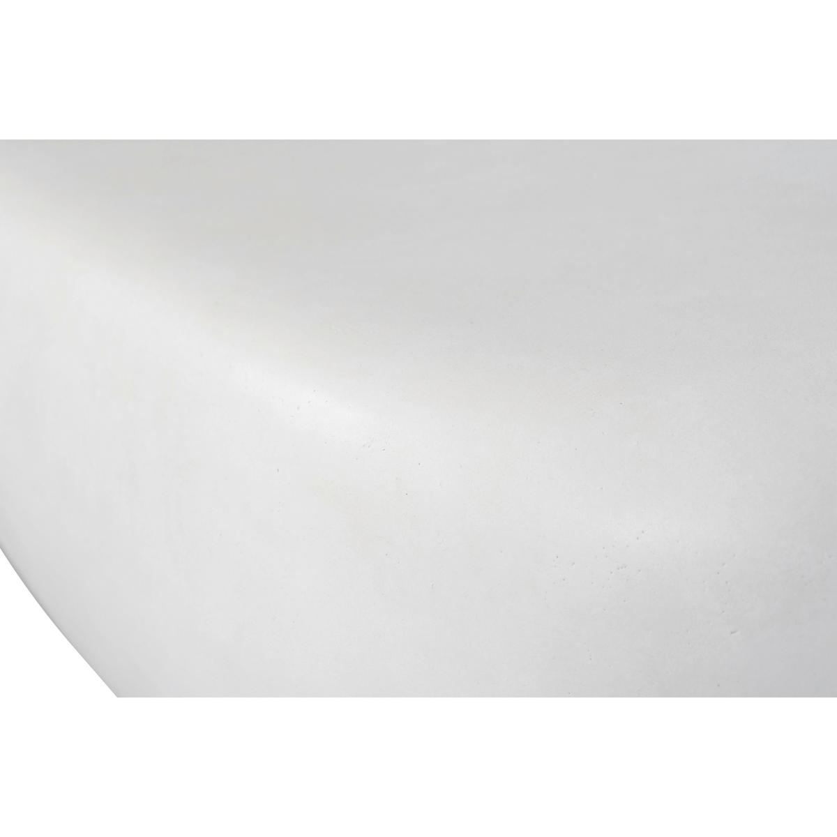Couchtisch Pebble Weiß B: 100 cm - Weiß, Design, Glas/Keramik (100/43/28cm) - Livetastic