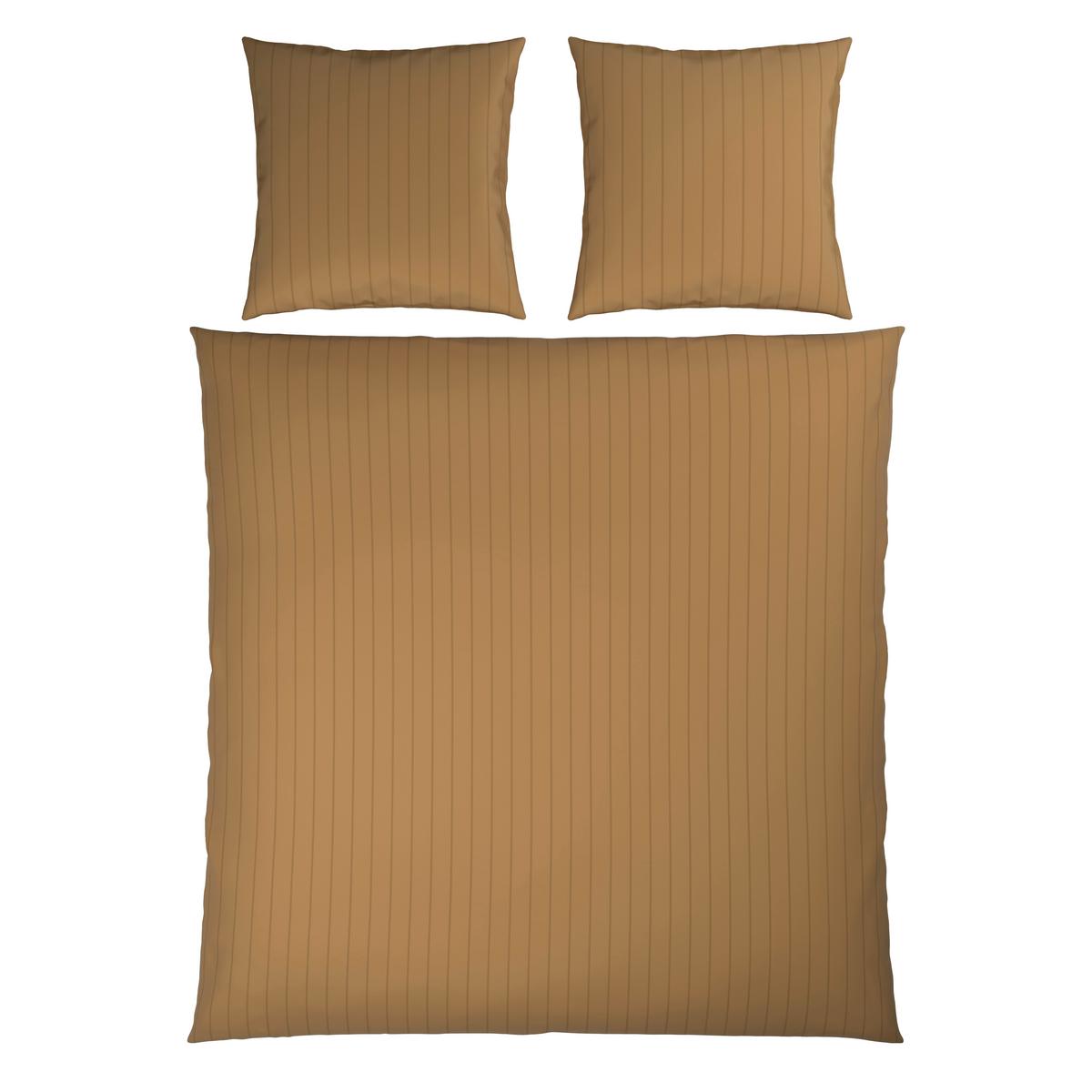 Bettwäsche Dobby Streif XXL Goldfarben ca. 200x200cm - Goldfarben, Textil (200/200cm) - Mömax