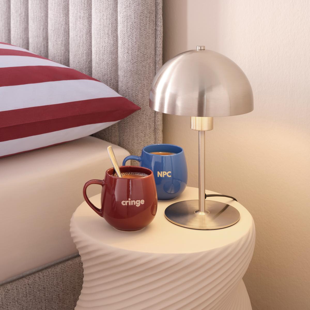 Stona Lampa Musch - boja nikla/crna, Moderno, metal/plastika (18/18/30cm) - Mömax