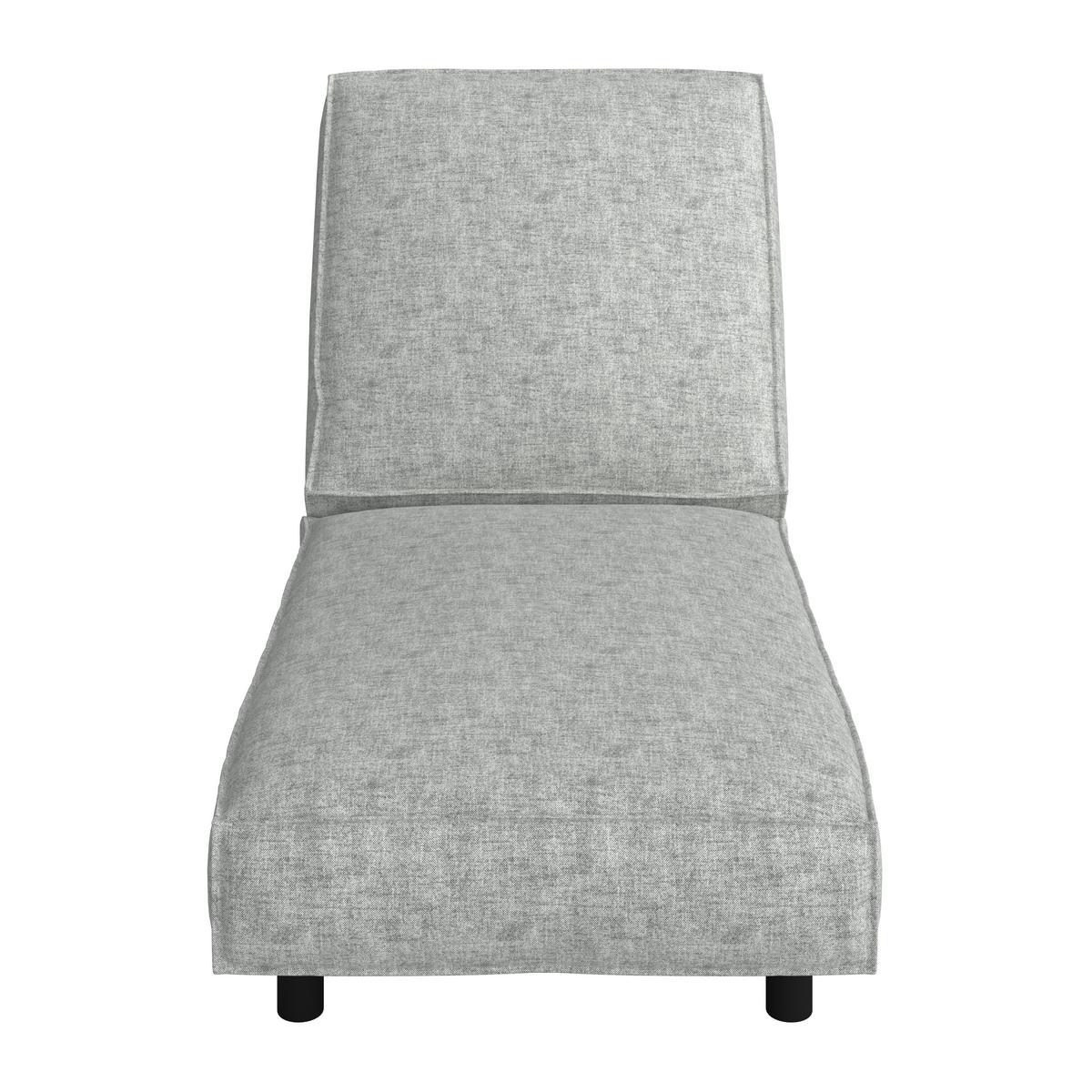 LEŻAK OGRODOWY MARINA - jasnoszary, Modern, metal/tkanina (195/90/42cm) - Bessagi Garden