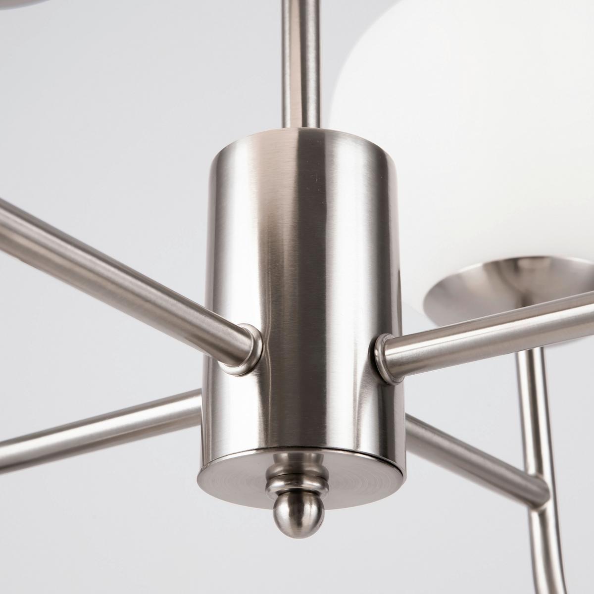 Kronleuchter Erich Nickelfarben max. 40 Watt - Nickelfarben, Trend, Glas/Metall (96/57/26,5cm) - MAYTONI