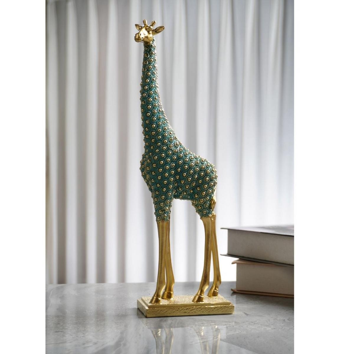 Dekor Zsiráf Kilimani - kék/szürke, műanyag (12/6/34,1cm)