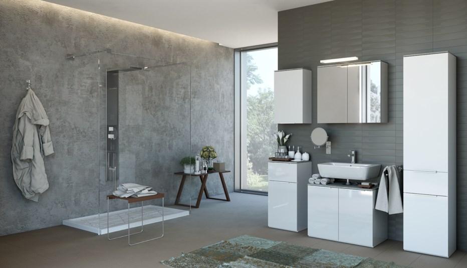 Spiegelschrank in Weiß - MODERN, Holzwerkstoff (70/65/22cm) - Mömax