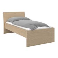 Bett Unit 90 Eichefarben ca. 90x200cm - Eichefarben, KONVENTIONELL, Holzwerkstoff (90/200cm) - Based