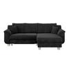 Kutna Garnitura Alex - tamno siva/prirodne boje, Moderno, tekstil/plastika (246/88cm) - Modern Living