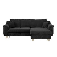 Colţar ALEX - gri închis, Modern, textil (246/88cm) - Modern Living