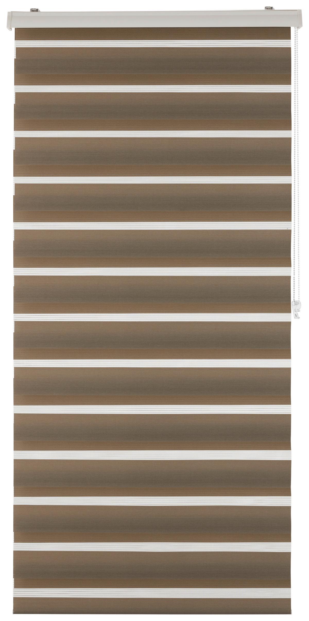 Rulou zebră Thomas - taupe, plastic/textil (80/160cm) - Premium Living