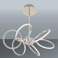 Stropna Led-svetilka Alisia - krom, Moderno, kovina/umetna masa (46,2/44,5cm) - Insido