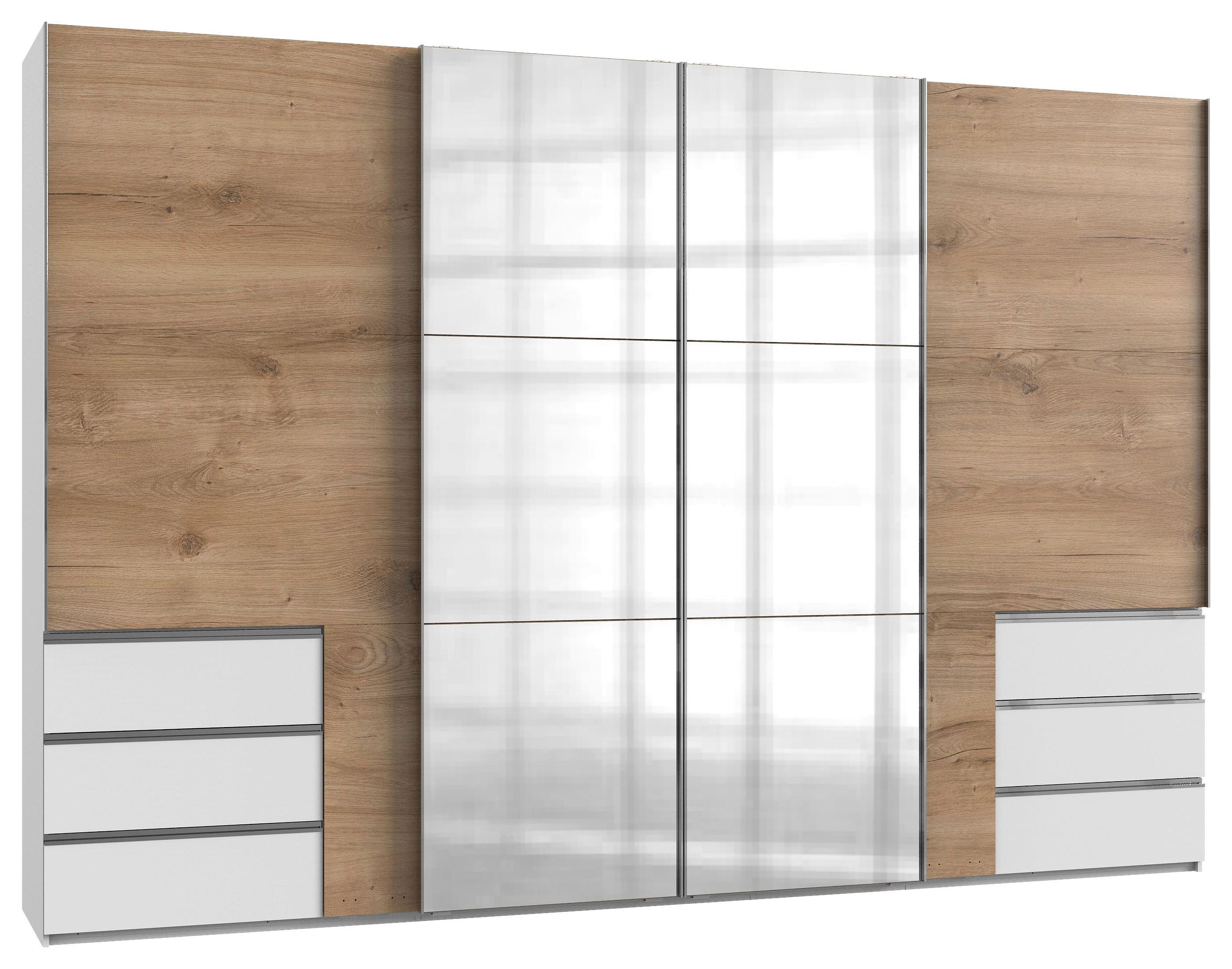 Ormar S Kliznim Vratima Level 36 A - bijela/boje hrasta, Moderno, drvni materijal (350/236/65cm) - Modern Living