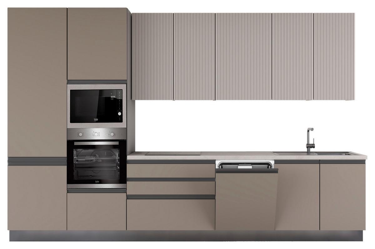 Blok Kuhinja S Aparatima New Helena 360 Dx - kašmir/siva, Konvencionalno, metal/drvo (360/240/60cm) - Mömax