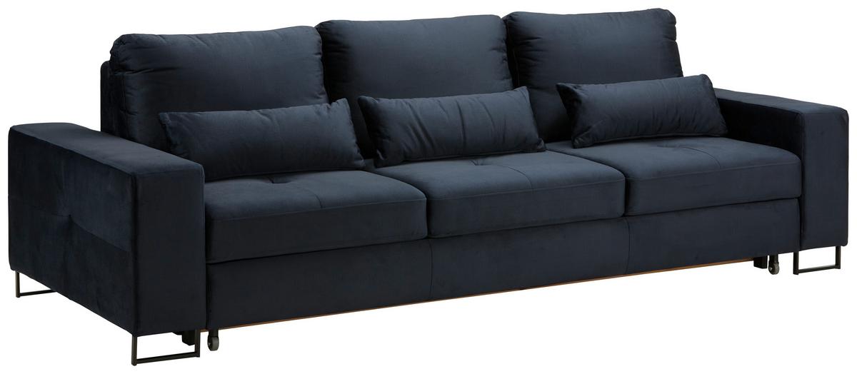 Trosjed Na Razvlačenje Simone - tamno plava/crna, Moderno, tekstil/metal (261/77-87/116cm) - Mömax
