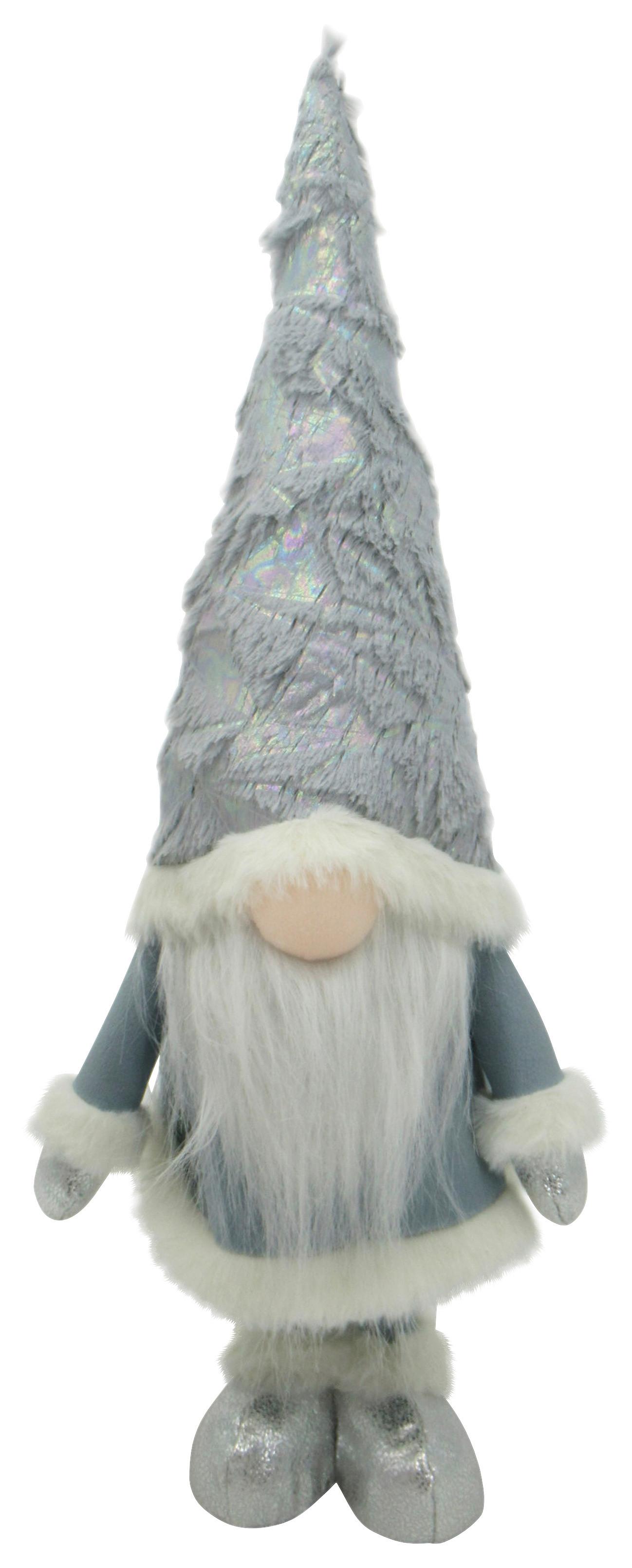 Wichtel Eddy Weiß/Hellblau - Weiß/Hellblau, KONVENTIONELL, Kunststoff/Textil (15/45/11cm) - Mömax