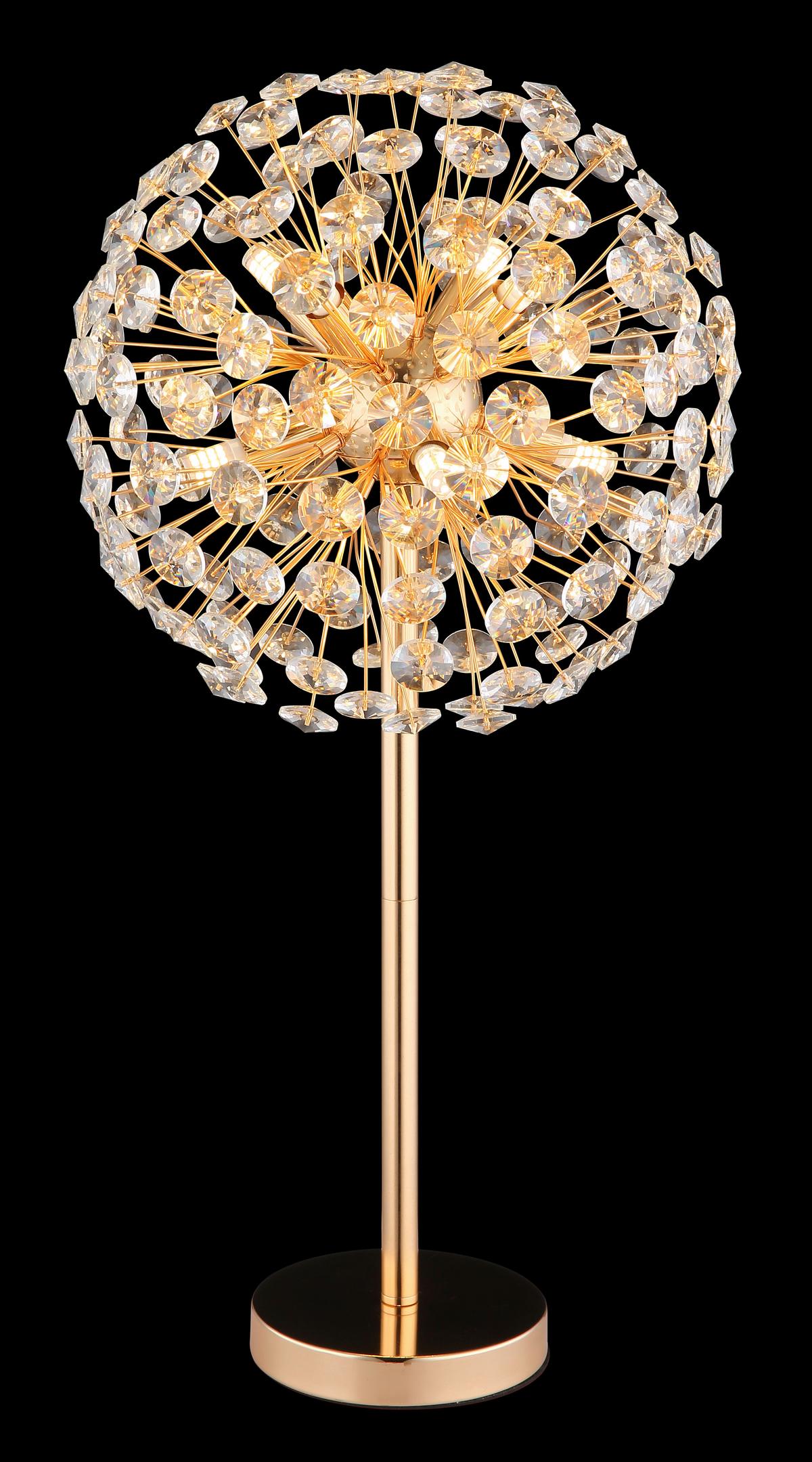 KRISTALL-TISCHLEUCHTE 64135T   KATRINA - Klar/Transparent, Lifestyle, Glas/Kunststoff (35/65cm) - Globo