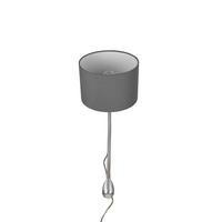 Wandleuchte Hotel in Grau/Nickel max. 3,1 Watt - Grau/Nickelfarben, Design, Textil/Metall (20/23cm) - Trio Leuchten