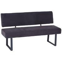 Klop Olivia, Antracit - črna/antracit, Moderno, kovina/tekstil (160/91/61cm)