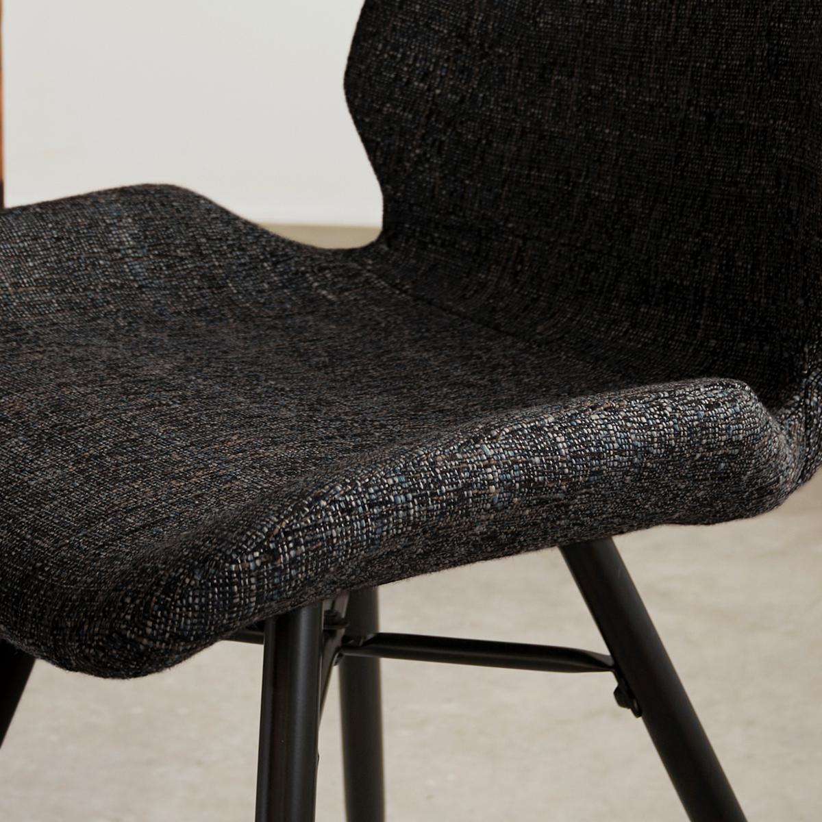 STUHL-SET BARRON - Schwarz, Design, Textil (47/82/55cm) - MID.YOU