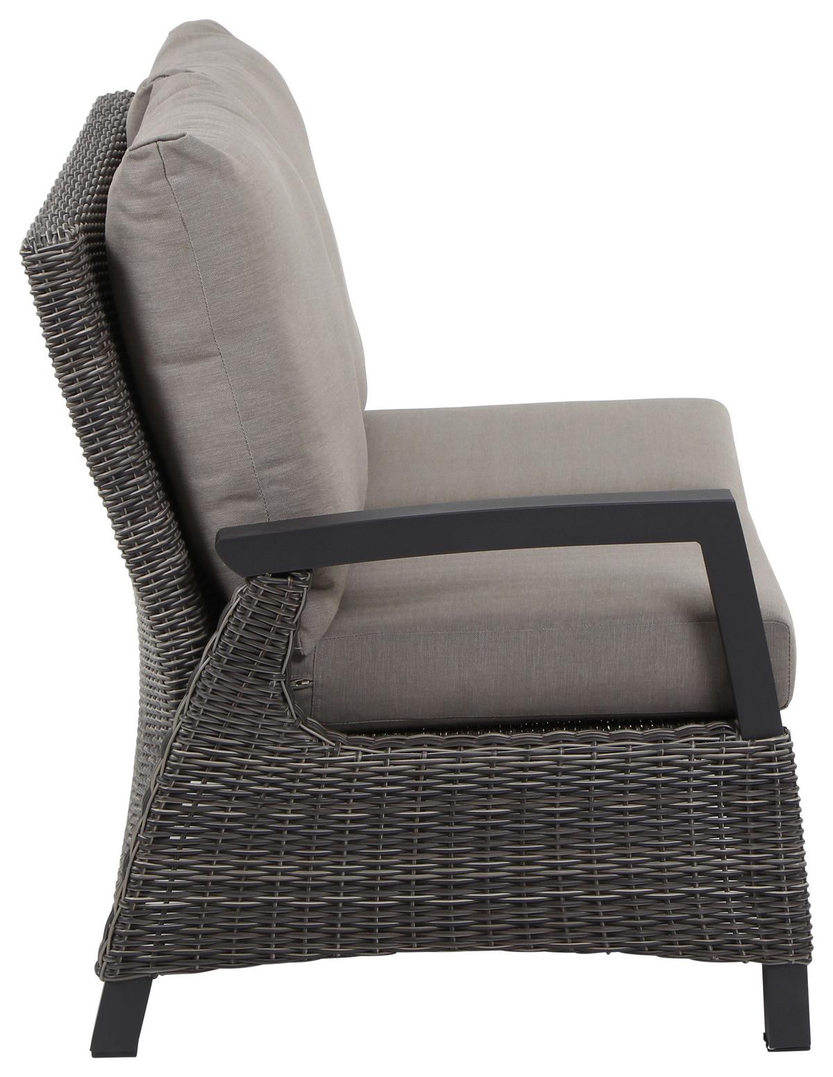 Loungegarnitur Corido 4-tlg. Grau - Grau, Basics, Keramik/Kunststoff (219/88/219cm) - Siena Garden