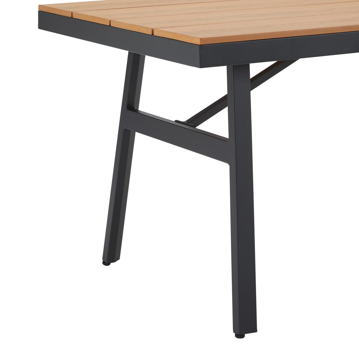 Vrtna Garnitura Eleonora - tamno siva/prirodne boje, Moderno, metal/tekstil (263/84/77cm) - Bessagi Garden