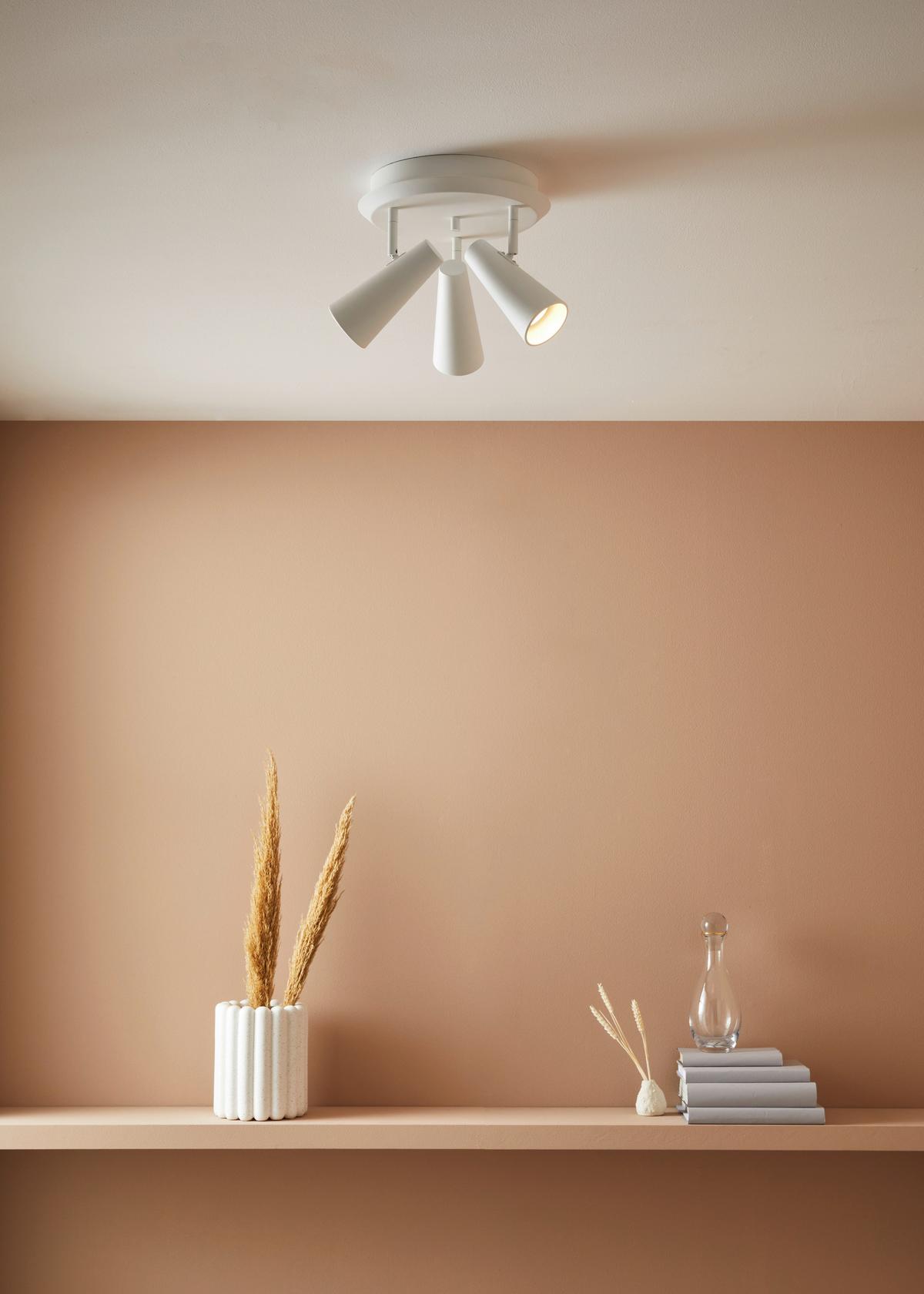 Deckenleuchte Crest Ceiling max. 15 Watt - Weiß, Basics, Metall (36/36/20cm) - Markslöjd