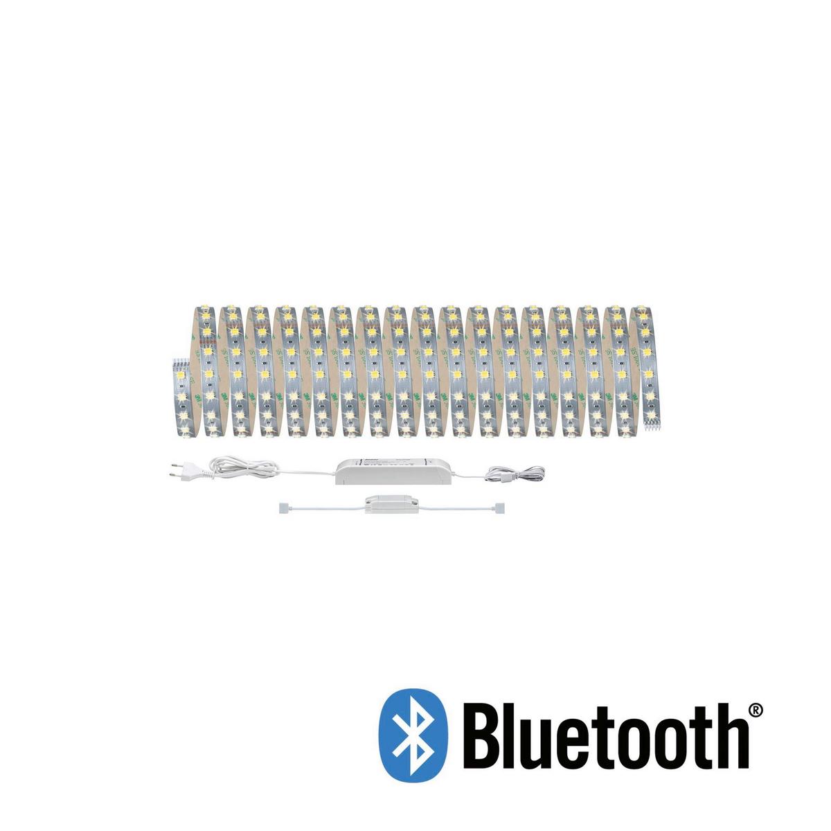 LED-Strip MaxLED Basic Set Silberfarben max. 47 Watt - Silberfarben, Basics, Kunststoff (1000cm) - Paulmann