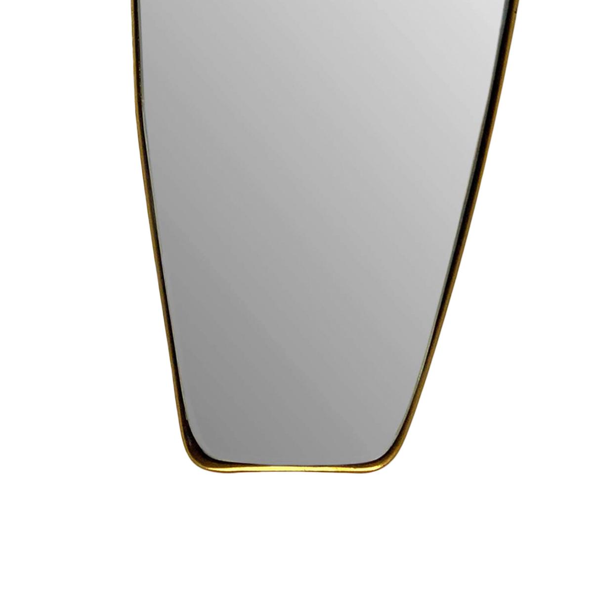 WANDSPIEGEL WL7.110 - Goldfarben, Design, Glas/Metall (33/90/2,5cm) - MID.YOU