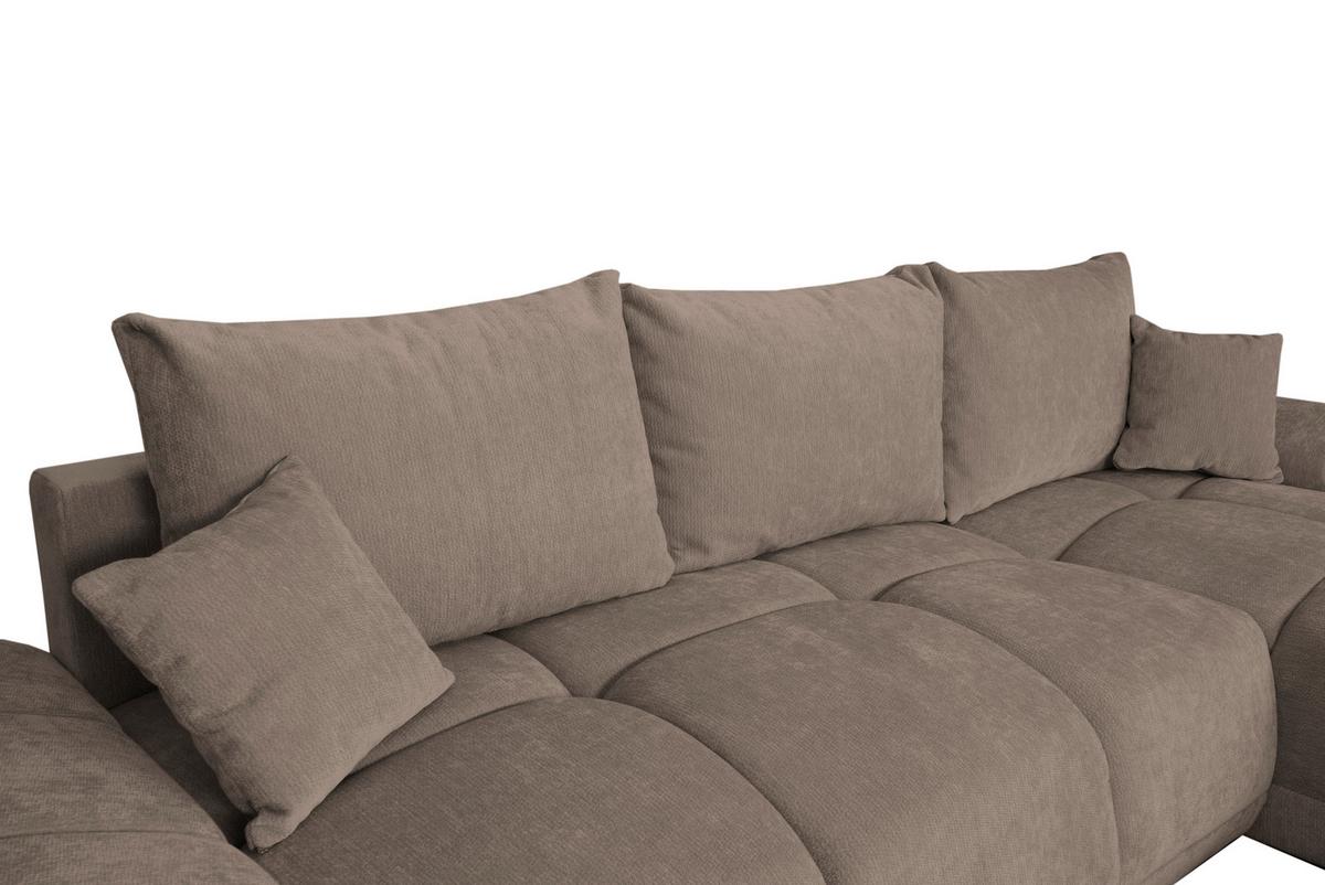 Kutna Garnitura Bonn - crna/taupe, Moderno, tekstil/plastika (296/182cm)