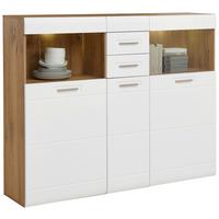 Komoda Auris - Moderno, staklo/drvni materijal (154,9/127,3/37,1cm) - Mömax