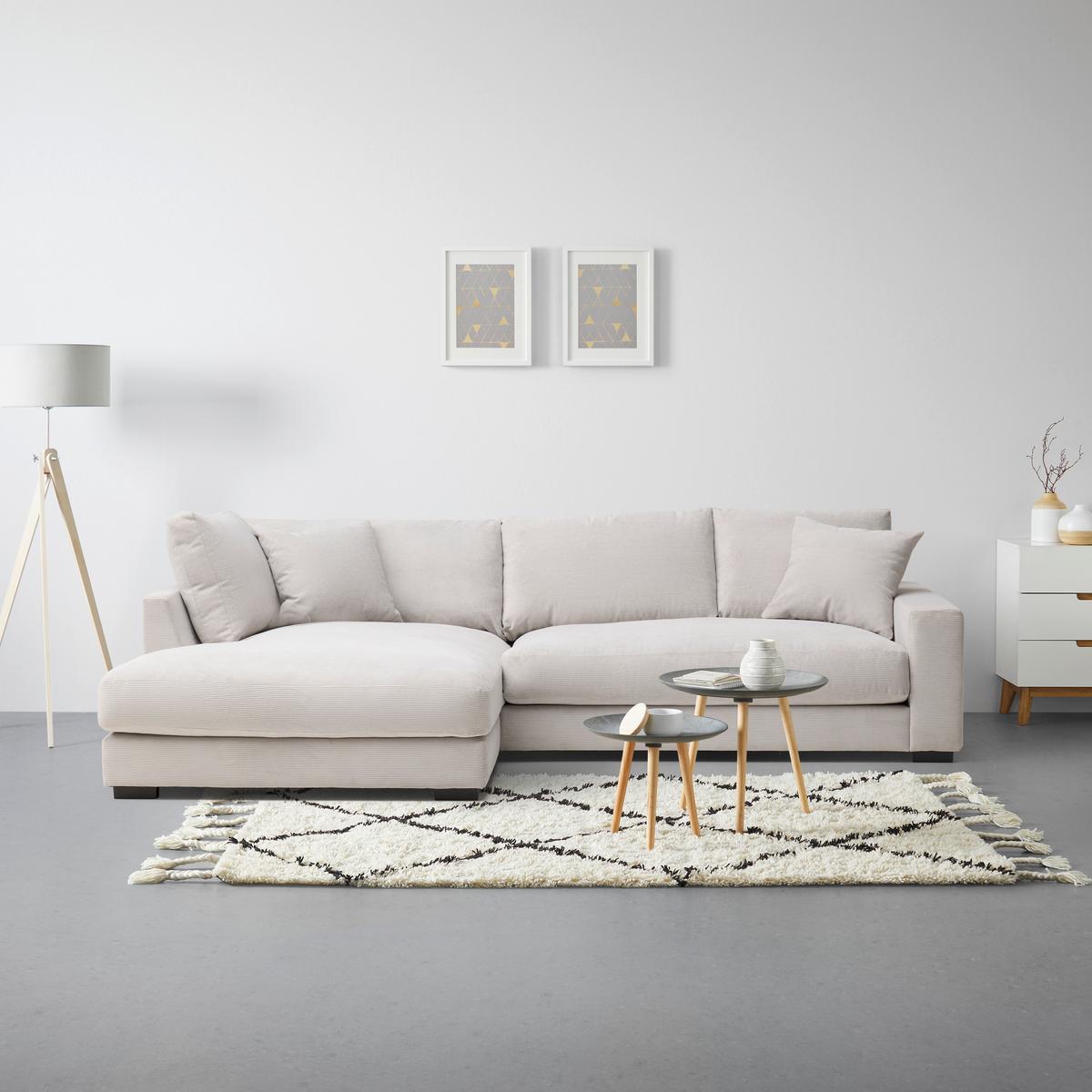 Kutna Garnitura Pedro - bež, Moderno, tekstil (190/83/300cm) - Mömax