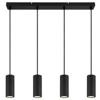 Viseća Svjetiljka James - crna, Design, metal (61/6/120cm) - Globo