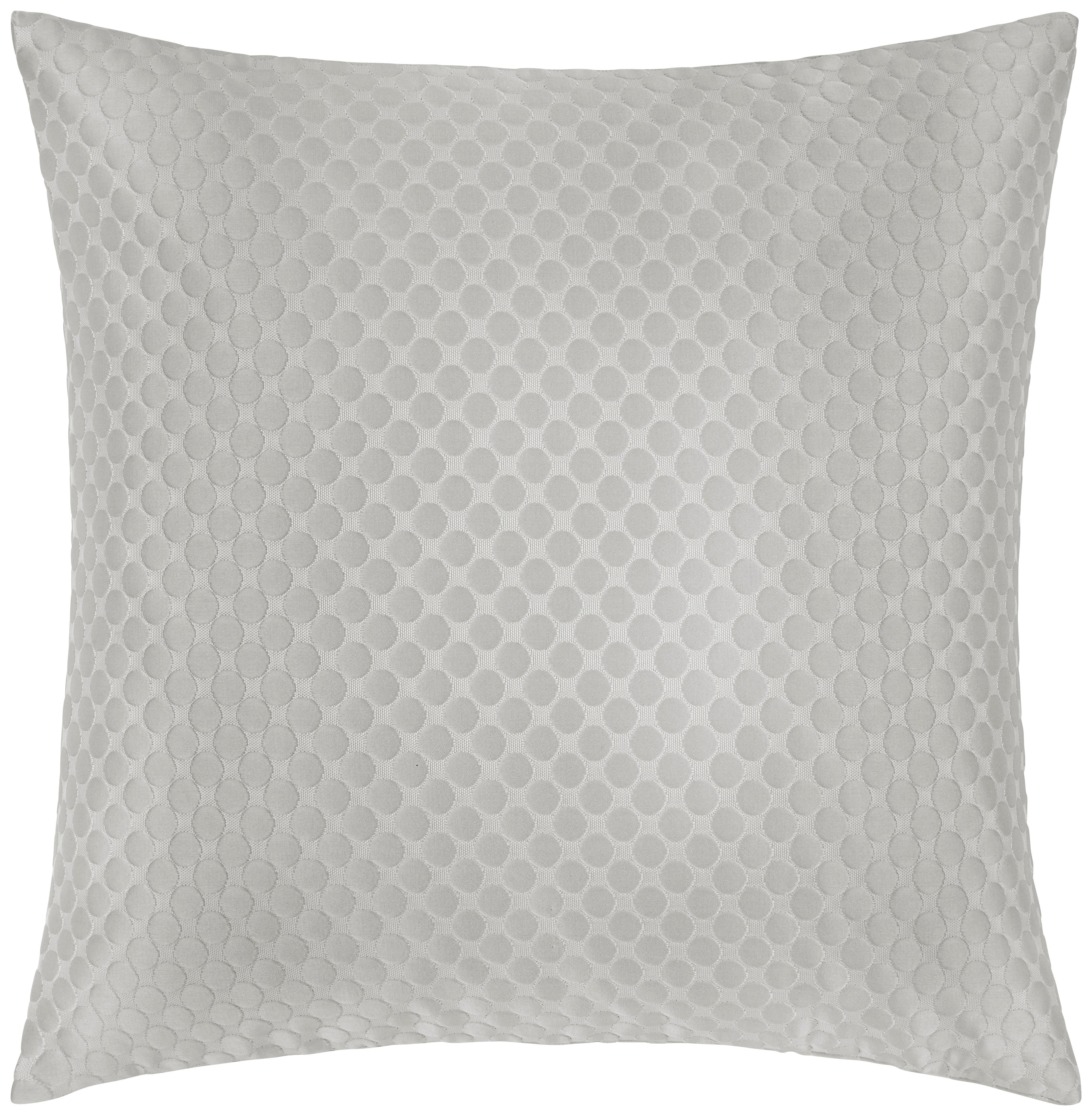 Kissenhülle Dots in Hellgrau ca. 50x50cm - Hellgrau, Basics, Textil (50/50cm) - Premium Living