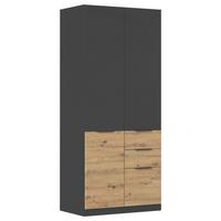 Ormar Za Odjeću Max-Extra - siva/hrast Artisan, Konvencionalno, drvni materijal/plastika (91/210/54cm) - Modern Living