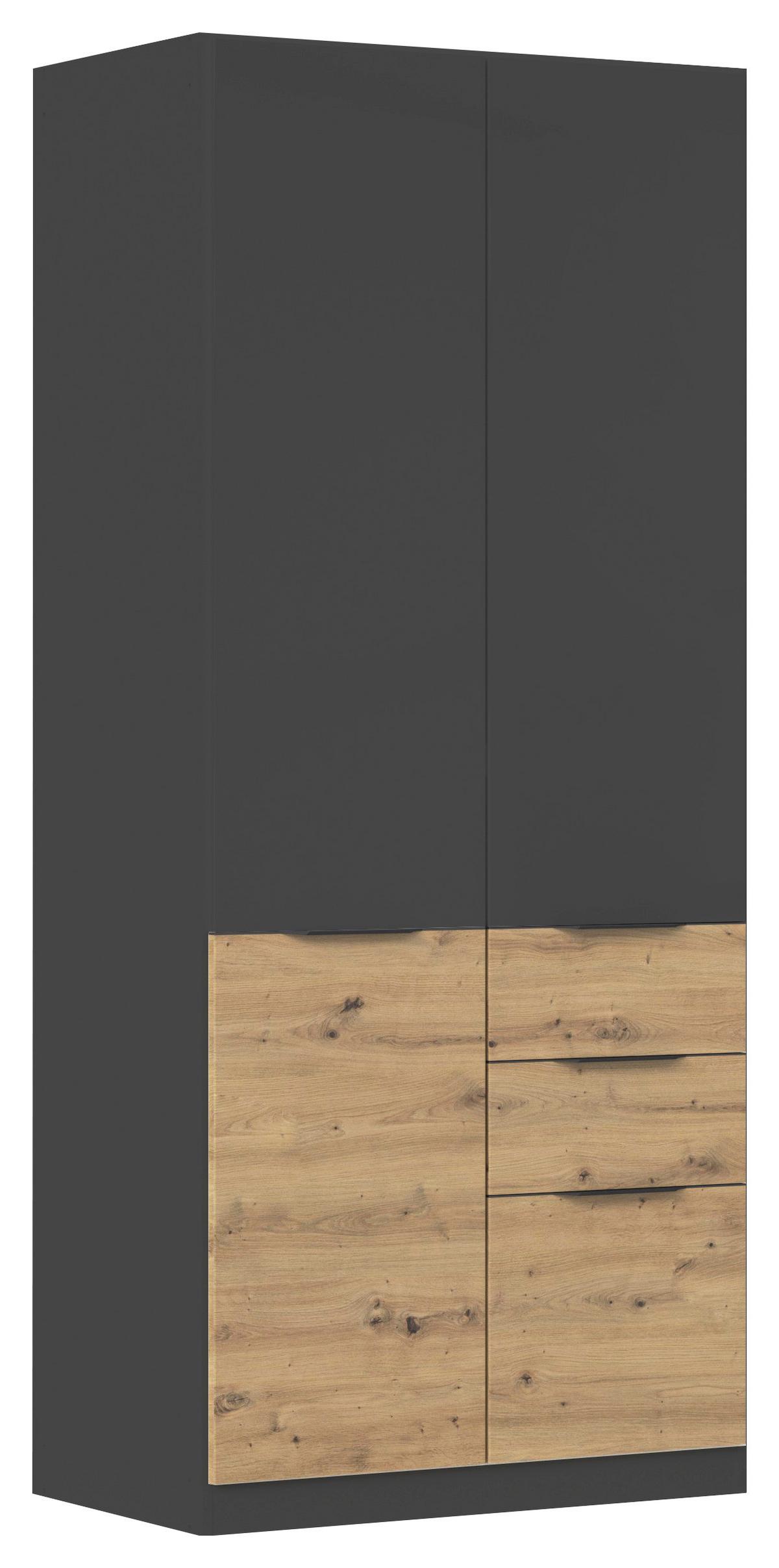 Ormar Za Odjeću Max-Extra - siva/hrast Artisan, Konvencionalno, drvni materijal/plastika (91/210/54cm) - Modern Living
