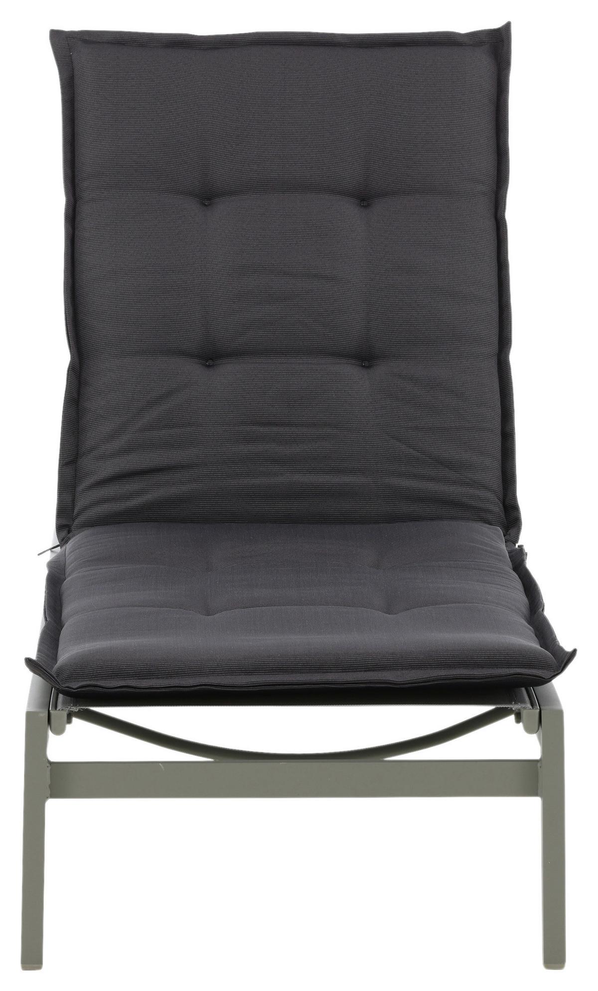 Liegenauflage Cushion ca. 60x193 cm Dunkelgrau - Dunkelgrau, KONVENTIONELL, Textil (60/5.5/193cm) - Gardenson