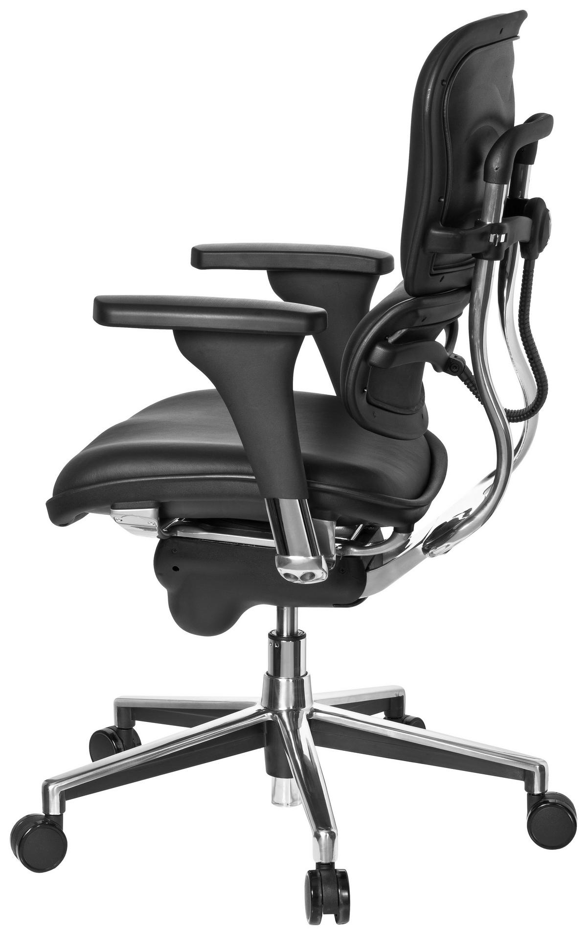 Pisarniški Stol Ergohuman Base, Črna - barve kroma/črna, Moderno, kovina/umetna masa (61/120/48cm) - MID.YOU