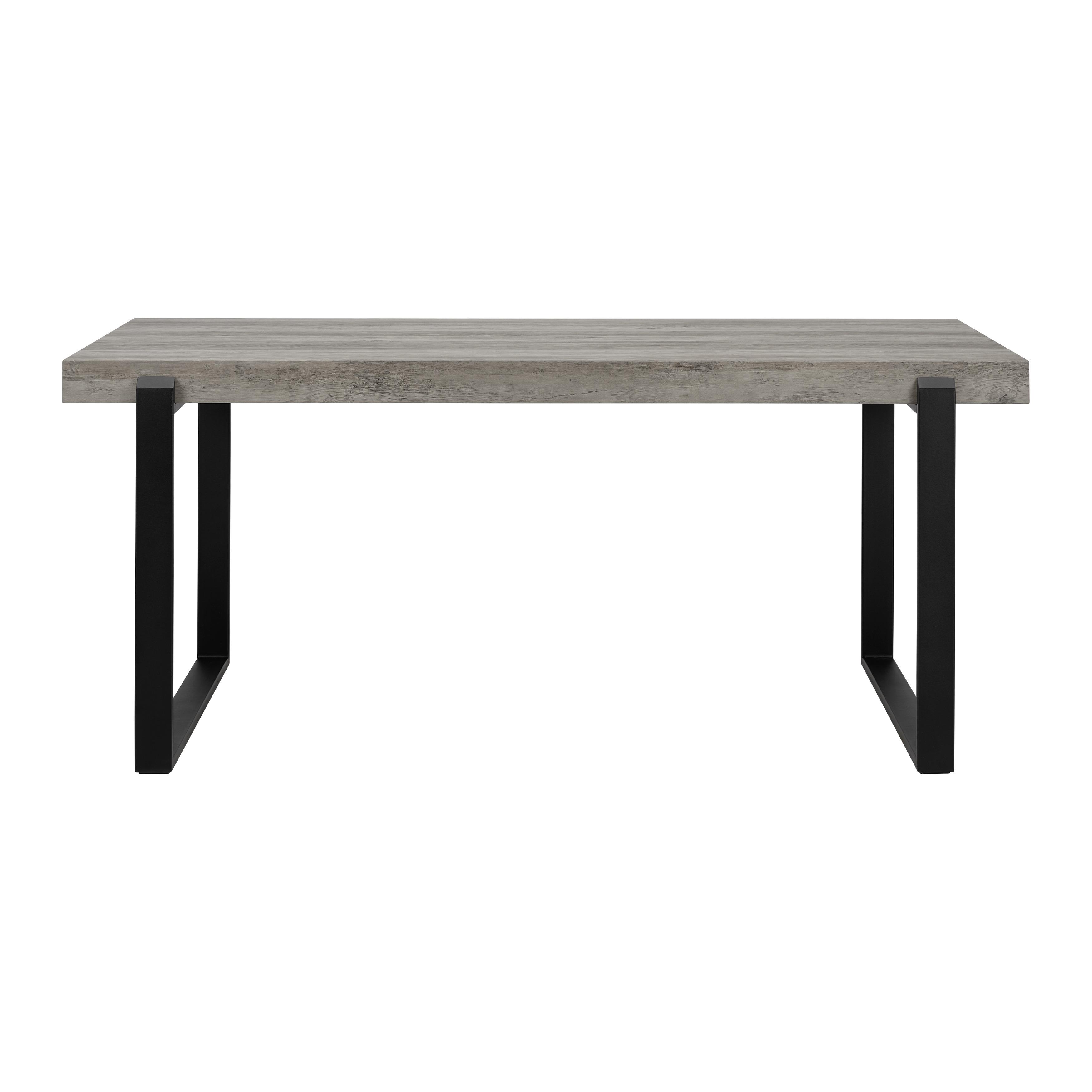 ESSTISCH MILA - Eichefarben/Schwarz, Modern, Metall (180/76/90cm) - Bessagi Home