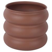 Mască pentru ghiveci Carlo - maro, metal (18,5/18/20cm) - Mömax