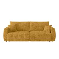 Canapea extensibila BALI - culoare chihlimbar/gri, Modern, lemn/textil (245/74-90/104cm) - Luca Bessoni