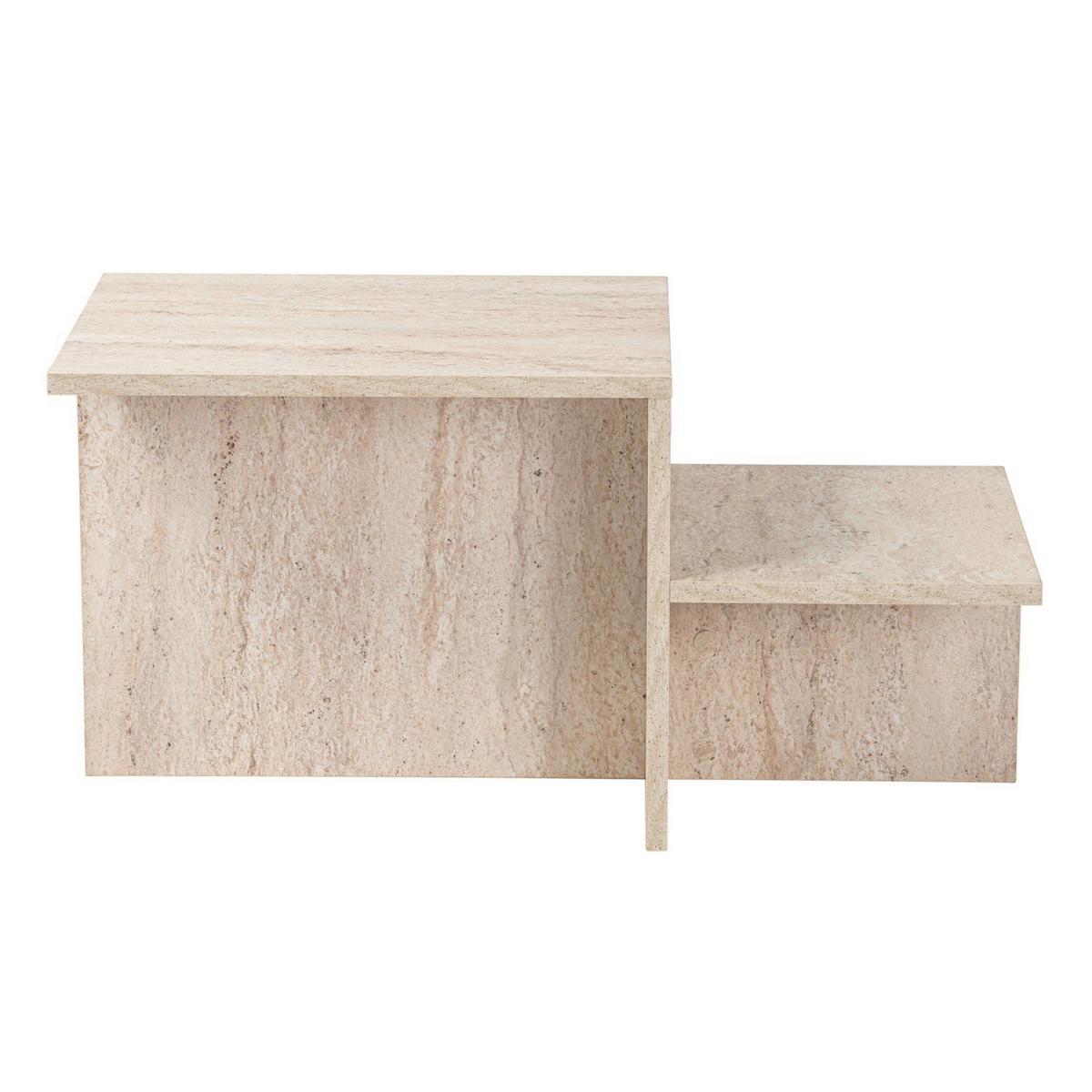 STOLIK KAWOWY HARMONY - kremowy, Design, materiał drewnopochodny (80/40/40-23cm) - MID.YOU