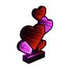 LED-DEKORATIONSLAMPA FRANI - vit/kromfärg, Modern, plast (22/4,6/25,7cm) - Mömax