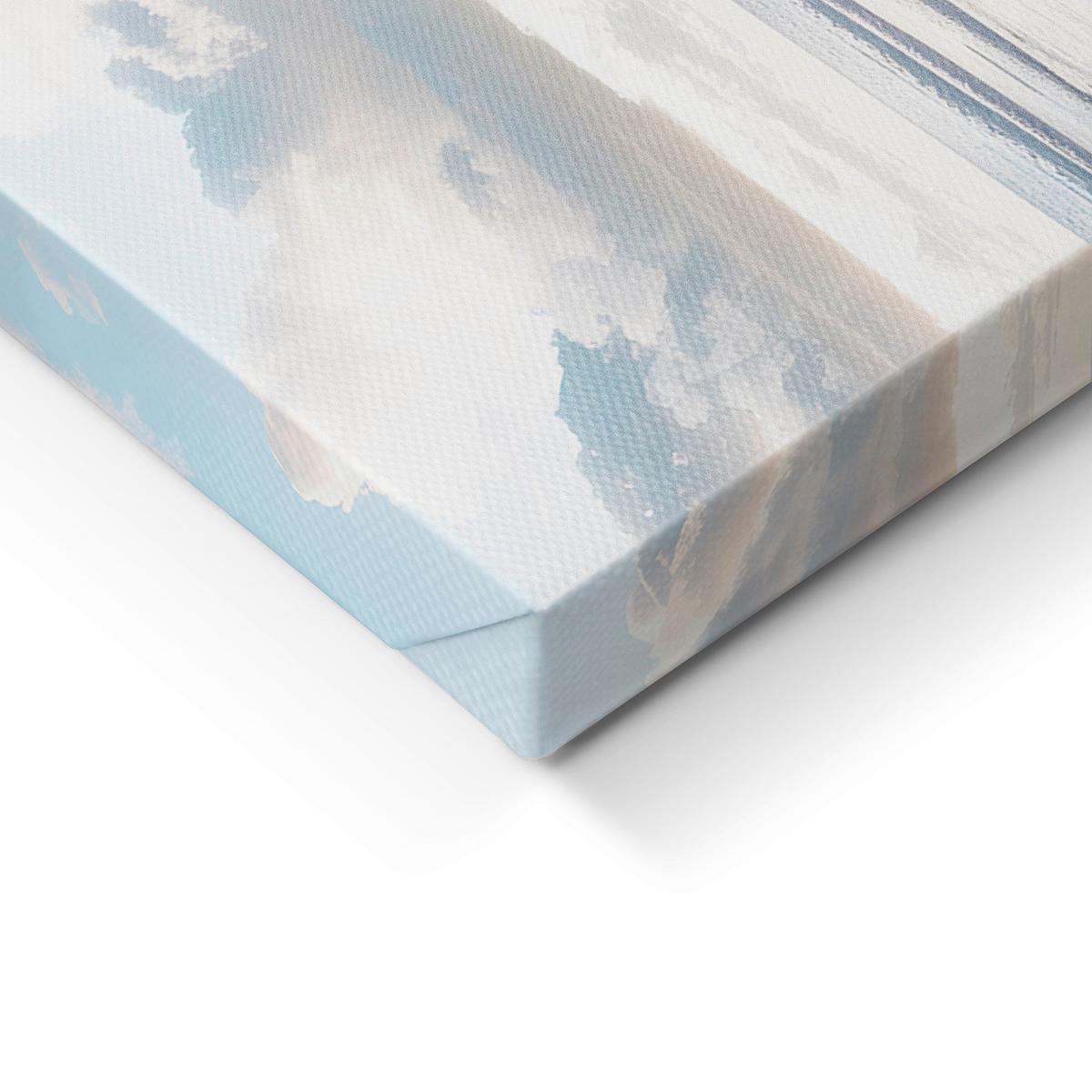 Leinwandbild Driftwood Multicolor ca. 85x113cm - Multicolor, Basics, Holz/Textil (85/113cm)