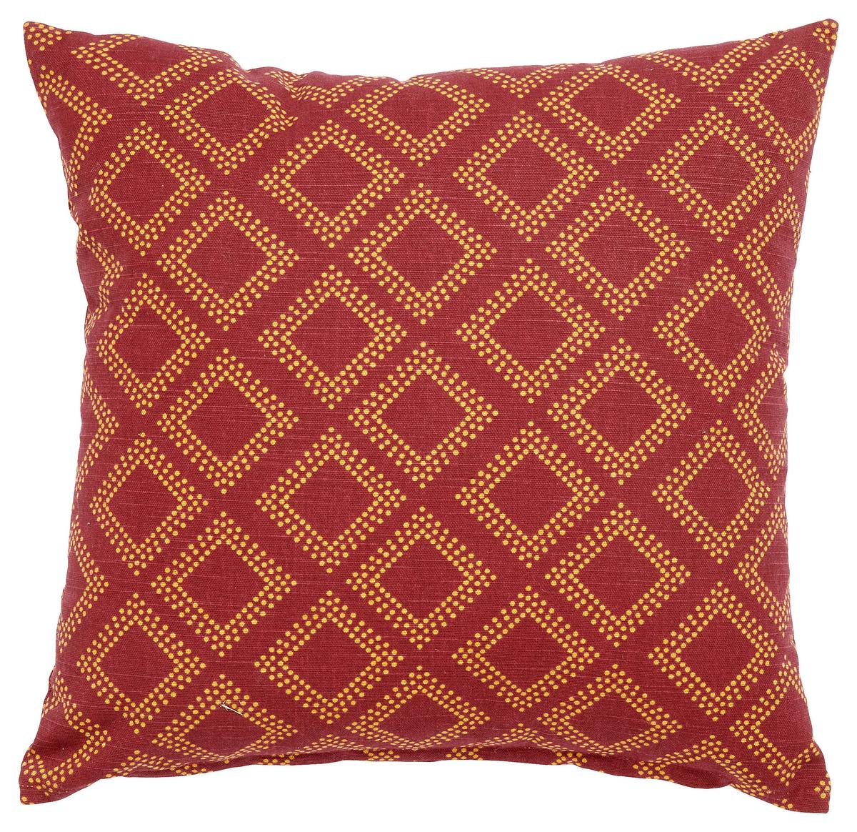 Okrasna Blazina Ornament - rdeča, Trendi, tekstil (40/40cm) - Modern Living