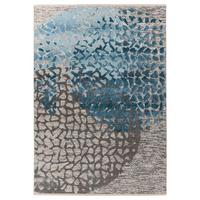 Flachwebeteppich Dilan 400 - Blau/Multicolor, Konventionell, Textil (120/170cm) - Kayoom
