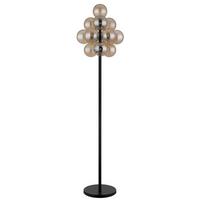 LAMPADAIRE 56146S - orange/noir, Design, verre/métal (39,5/160cm) - Globo